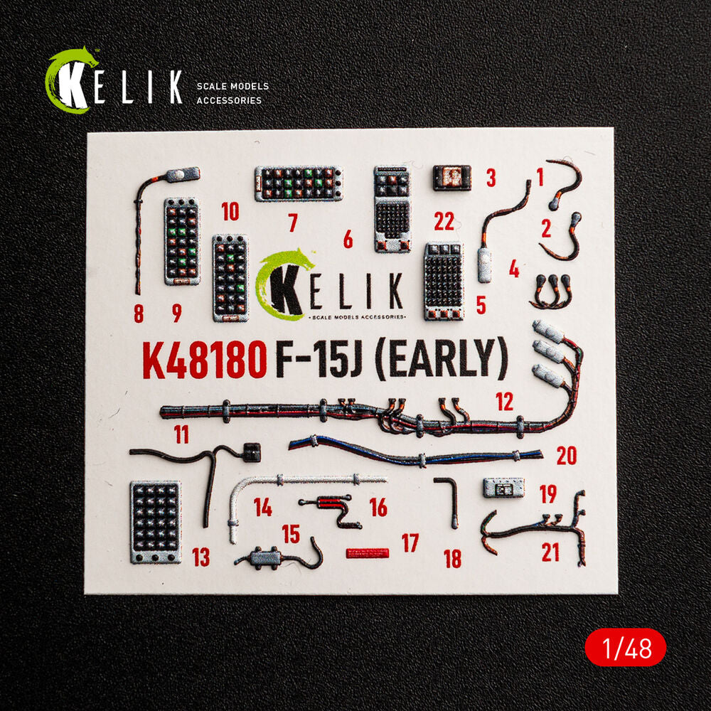F-15J (Early) - interior 3D decals for Hasegawa