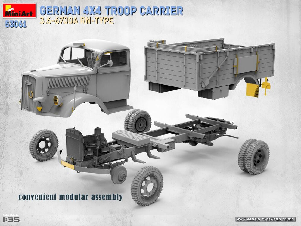 German 4x4 Troop Carrier 3.6-6700A Rn-Type