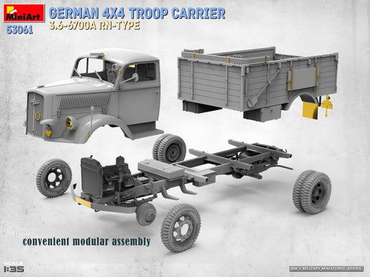 German 4x4 Troop Carrier 3.6-6700A Rn-Type