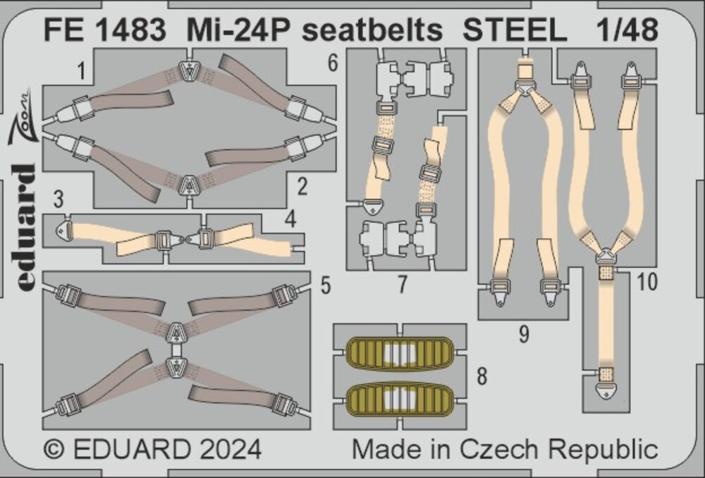 Mi-24P seatbelts STEEL