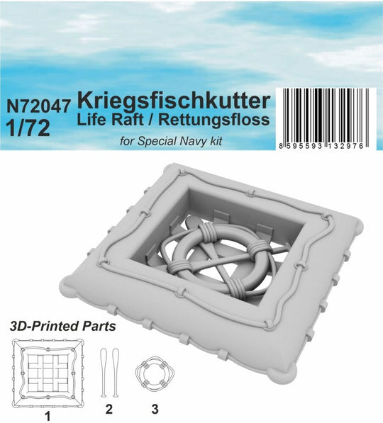Kriegsfischkutter Life Raft / Rettungsfloss