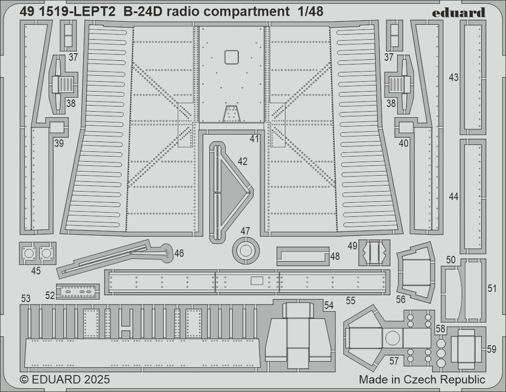 B-24D radio compartment  HOBBY BOSS