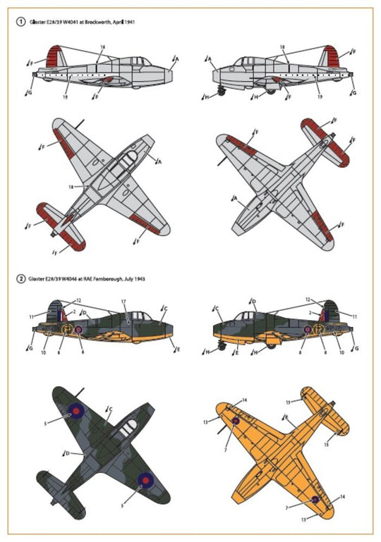 Gloster E28/39 Pioneer decal set