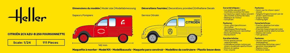 STARTER KIT Citroen 2CV AZU-B 250 Fourgonnette