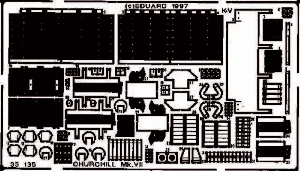 Churchill Mk.VII Detailbausatz Außen