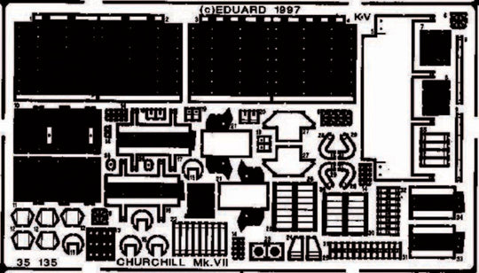 Churchill Mk.VII Detailbausatz Außen