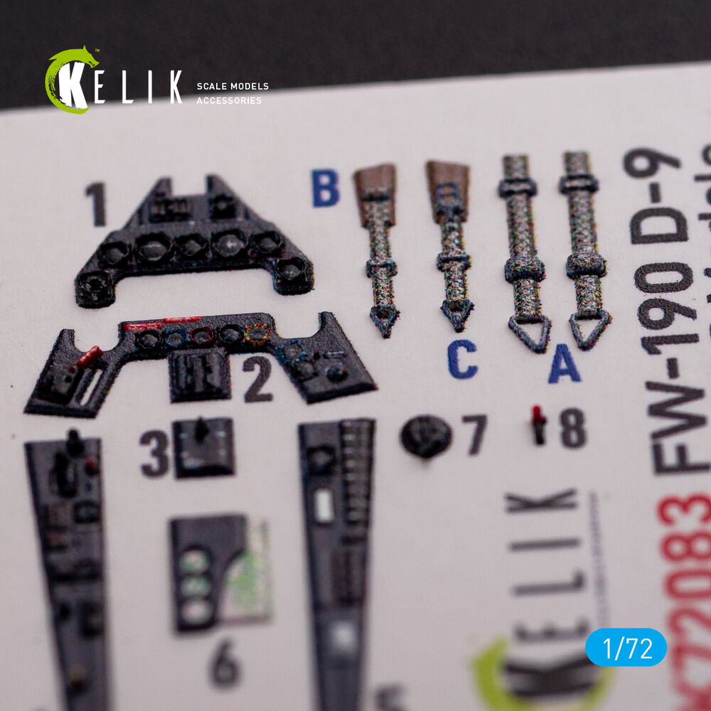 Fw 190 D-9 interior 3D decals for IBG Models kit