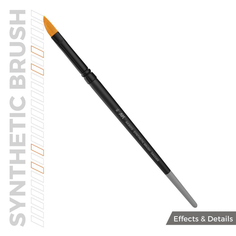 AK SYNTHETIC BRUSH - DAGGER XL