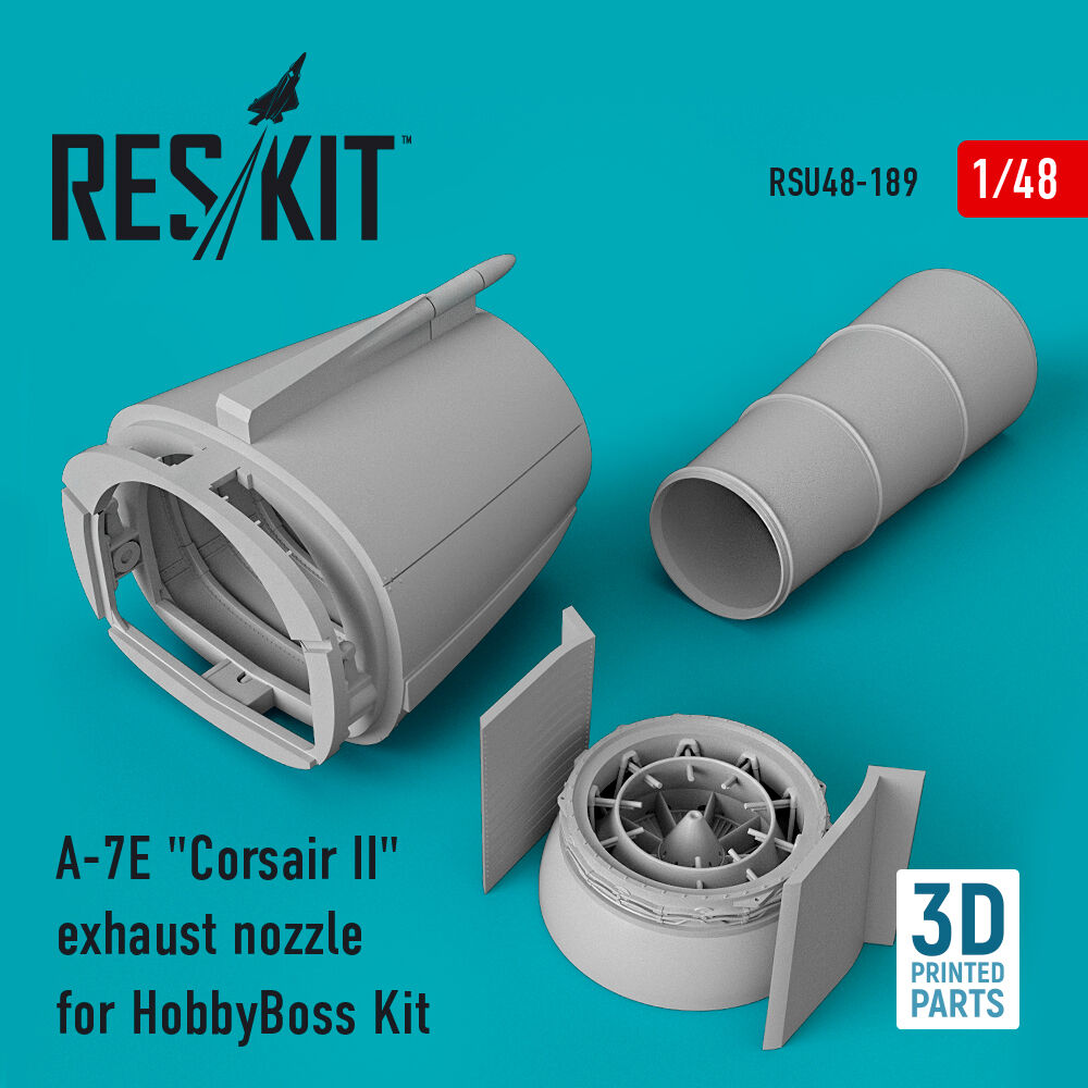 A-7E Corsair II exhaust nozzle for HobbyBoss Kit (3D Printed)