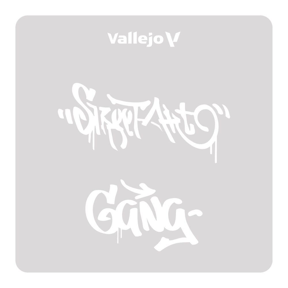 Vallejo Stencils: Street Art nº 2 125 x 125 mm