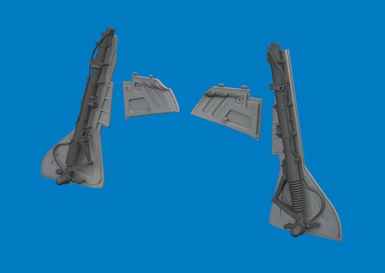Fw 190A-3/A-4 undercarriage legs PRINT for Eduard