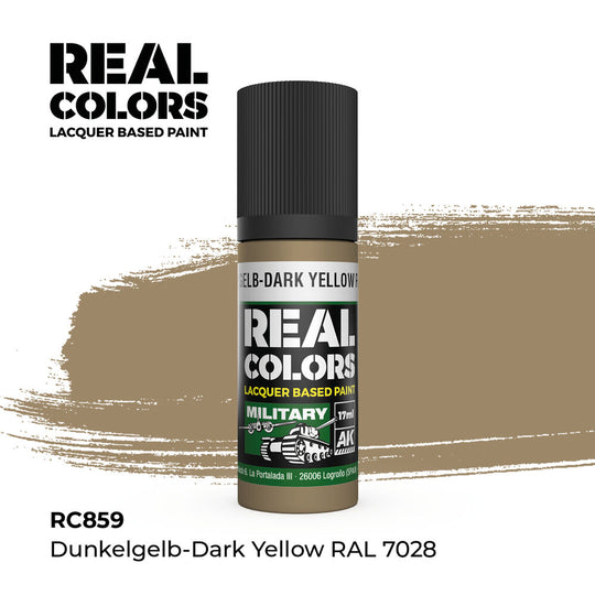 Real Colors: Dunkelgelb-Dark Yellow RAL 7028 17 ml.