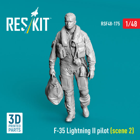 F-35 Lightning II pilot (scene 2) (3D Printed)