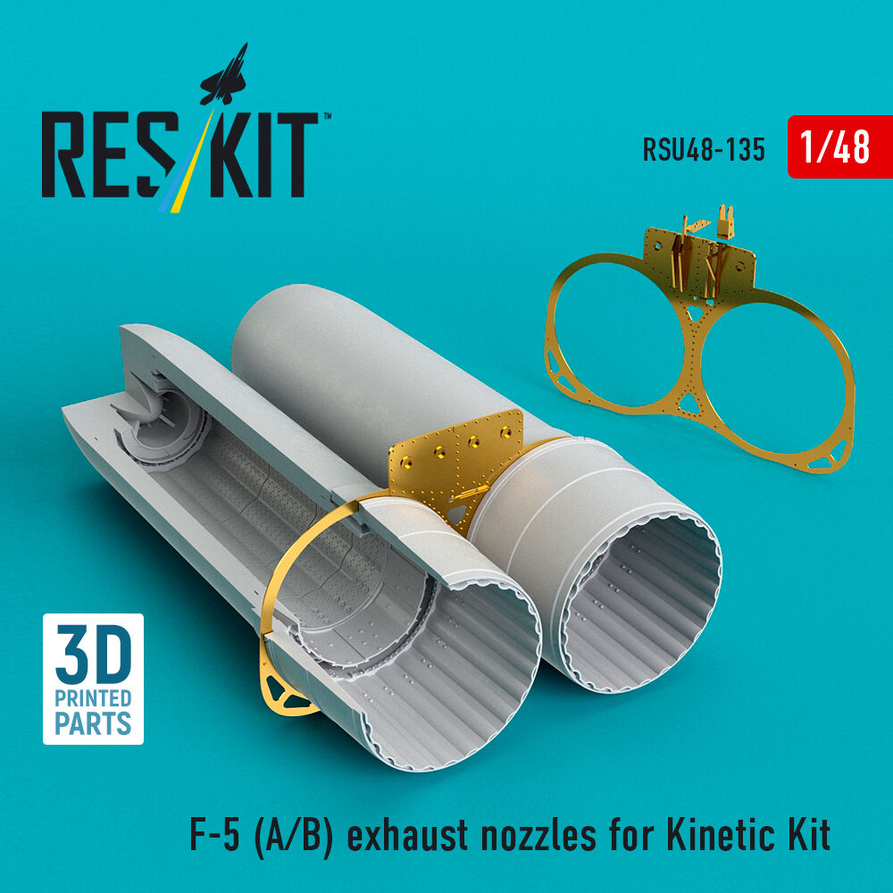 F-5 (A, B) exhaust nozzles for Kinetic kit (3D Printed)