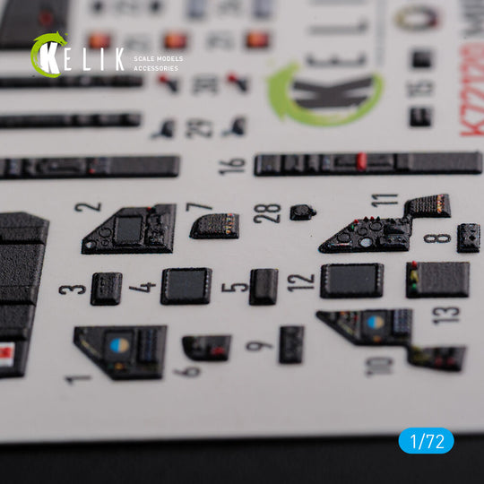 Mirage 2000D interior 3D decals forModelSvit kit