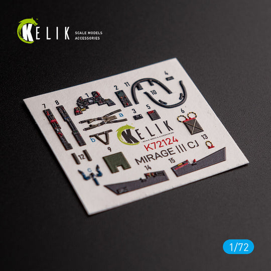 MIRAGE III CJ - interior 3D decals for SpecialHobby kit