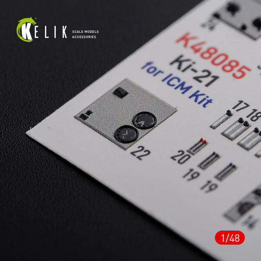 KI-21 interior 3D decals for ICM kit