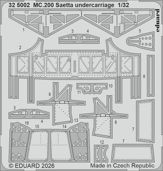 MC.200 Saetta undercarriage for Italeri