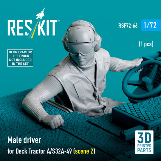 Male driver for Deck Tractor A/S32A-49 (scene 2) (1 pcs) (3D Printed)
