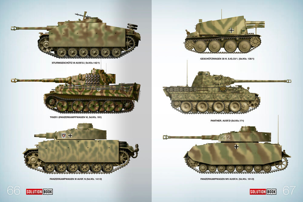 SOLUTION BOOK 21 - How to Paint WWII German Mid-War Vehicles - MULTILINGUAL BOOK