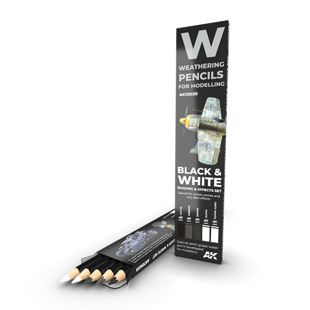 WATERCOLOR PENCIL SET BLACK AND WHITE SET