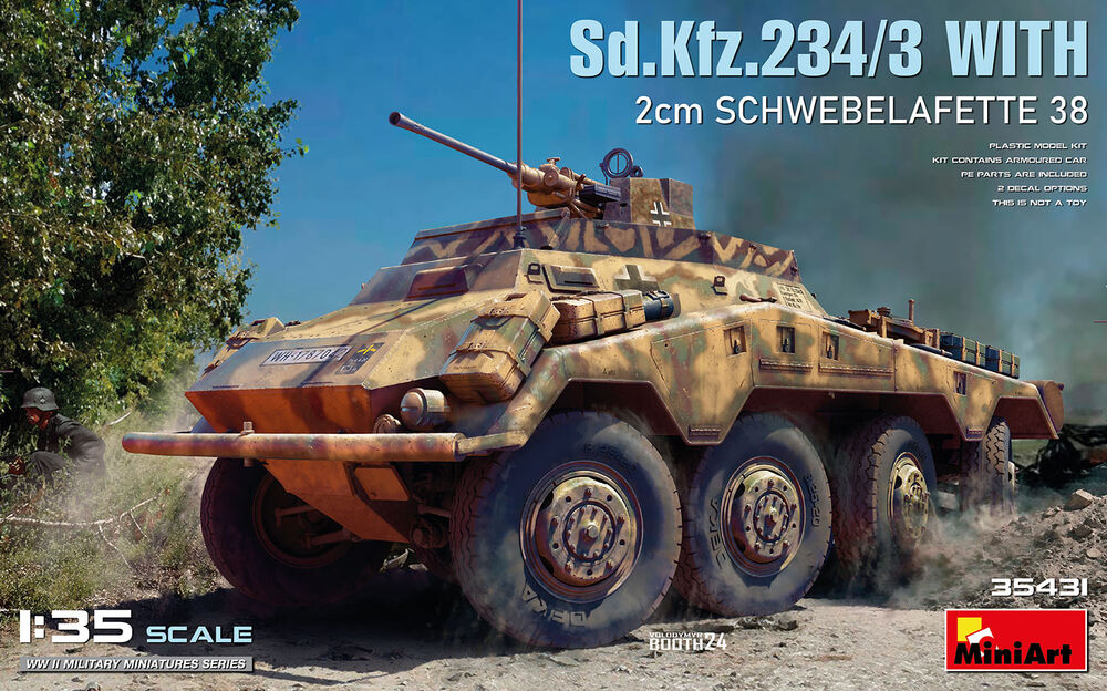 Sd.Kfz.234/3 with 2cm Schwebelafette 38.