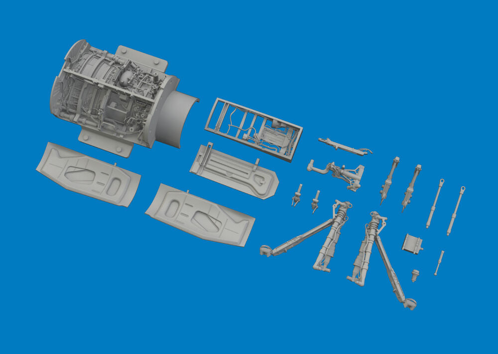 F-16C wheel bays & legs heavyweight PRINT 1/48 for Tamiya