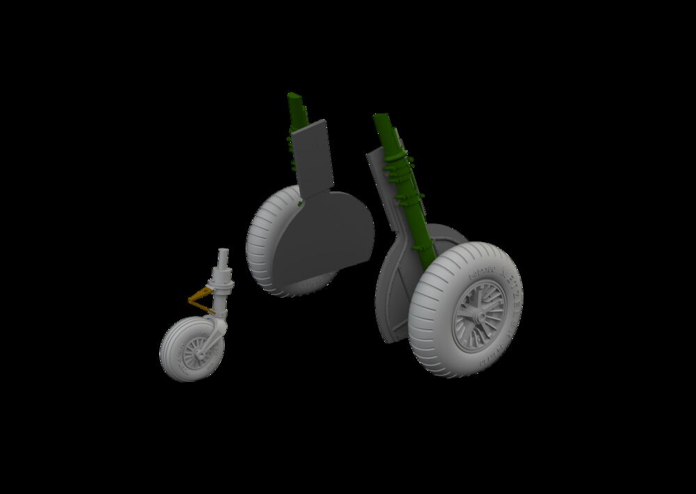 Bf 108 wheels spoked  EDUARD