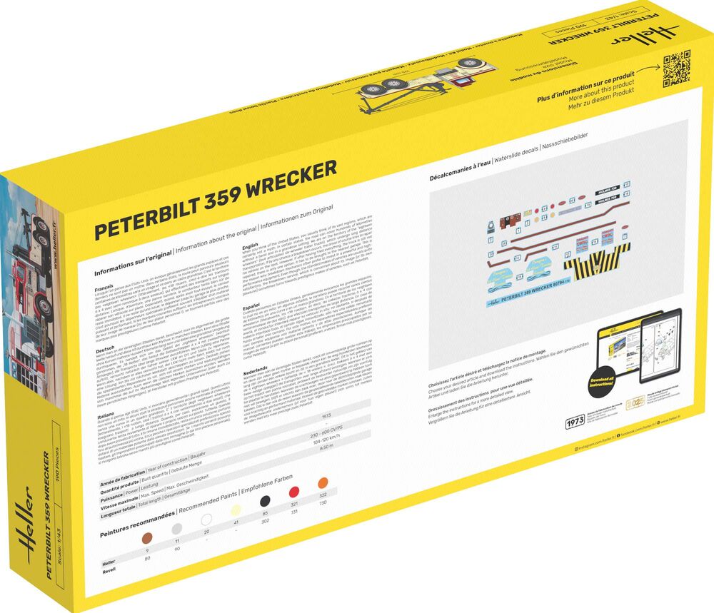 STARTER KIT Peterbilt 359 Wrecker