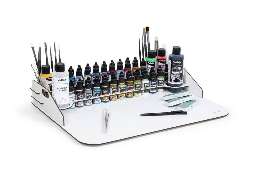 Paint display and work station 50 x 37 x 8,5 cm