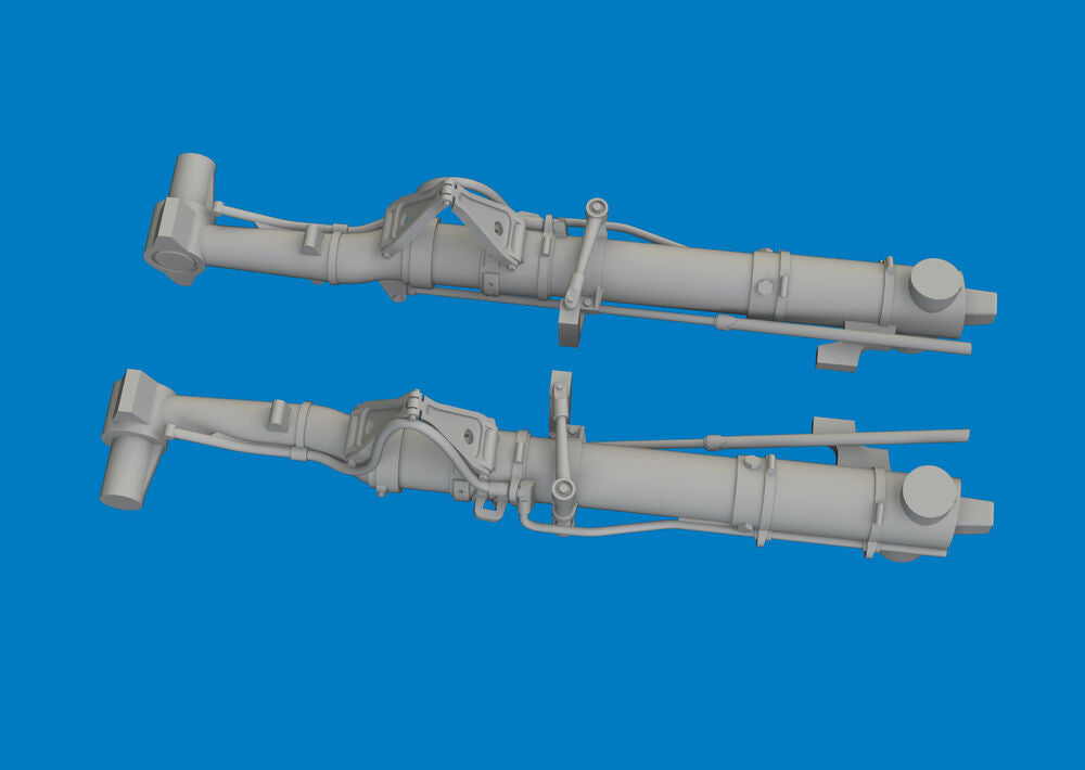 P-47D undercarriage legs PRINT for Miniart