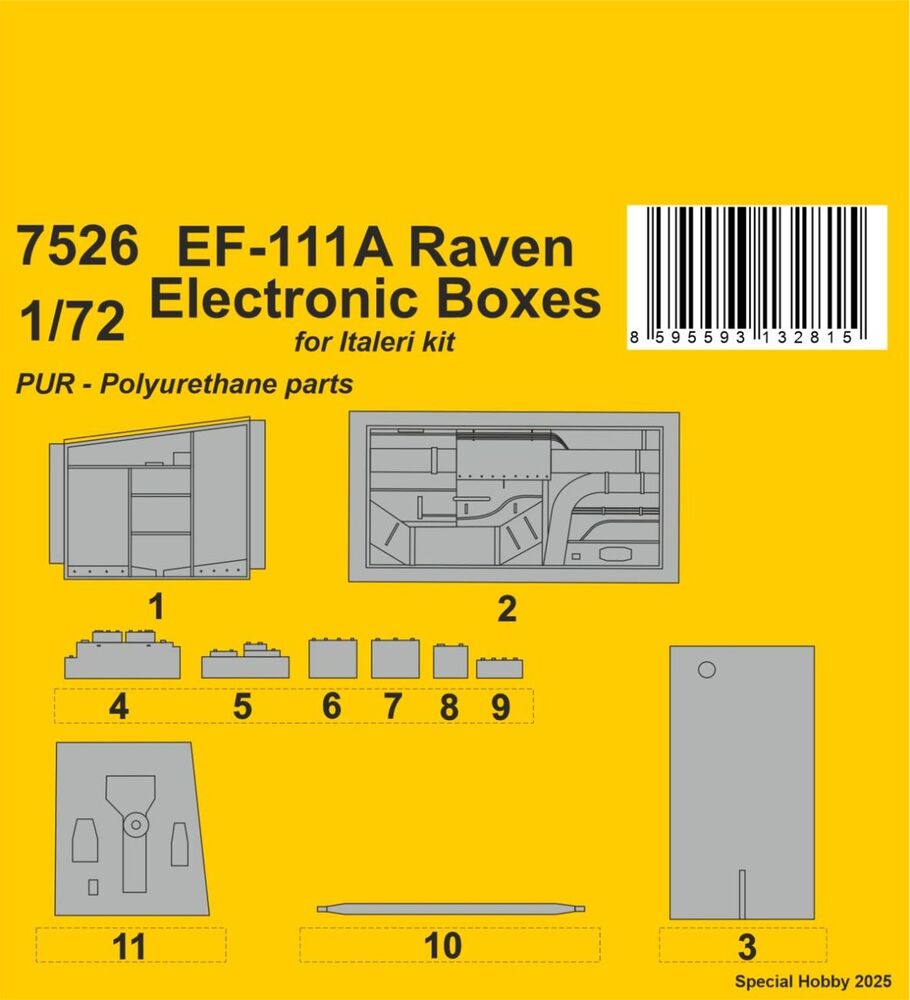 F-111A Open Electronics Boxes  for Italeri