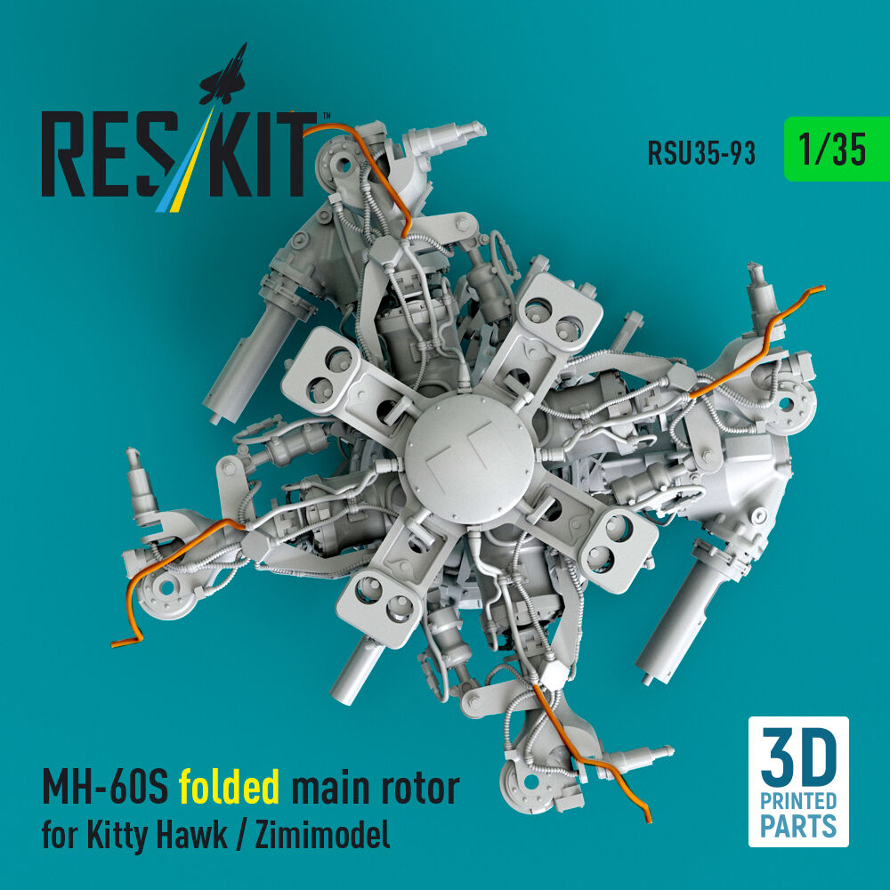 MH-60S folded main rotor for Kitty Hawk / Zimimodel (3D Printed)