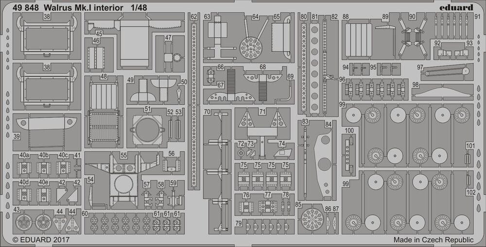 Walrus Mk.I interior for Airfix