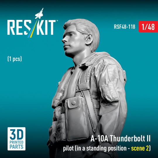 A-10A Thunderbolt II pilot (in a standing position - scene 2) (1 pcs) (3D Printed)