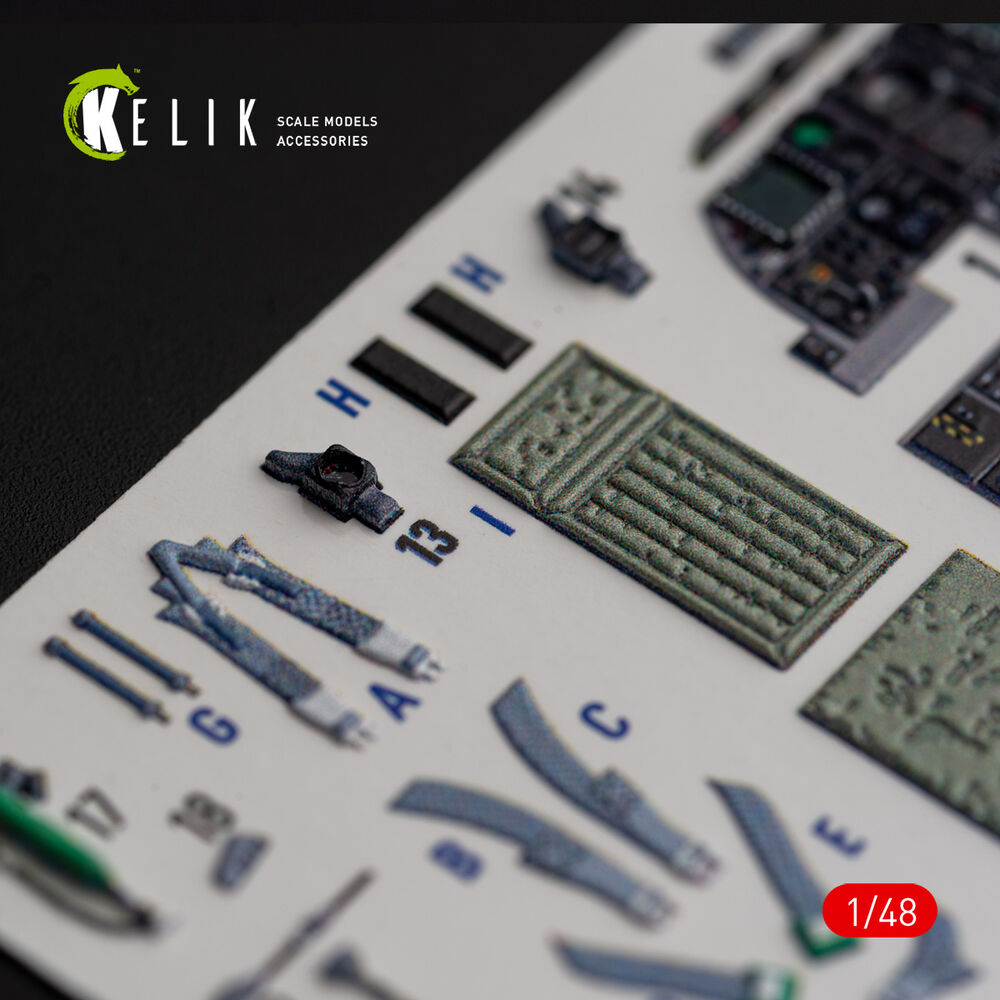 A-10C Thunderbolt II interior 3D decals for Italeri kit