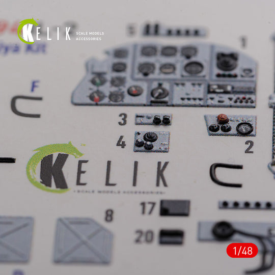 IL-2 Shturmovik interior 3D decals for Tamiya kit