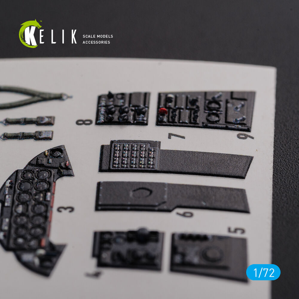 F9F-2 Panther interior 3D decals for HobbyBoss kit