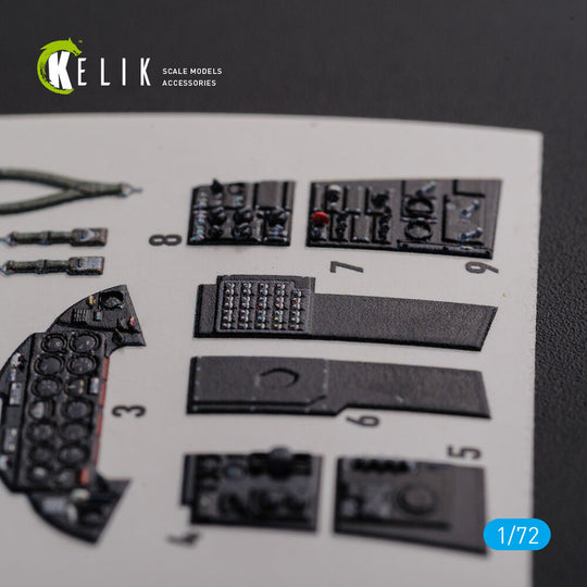 F9F-2 Panther interior 3D decals for HobbyBoss kit