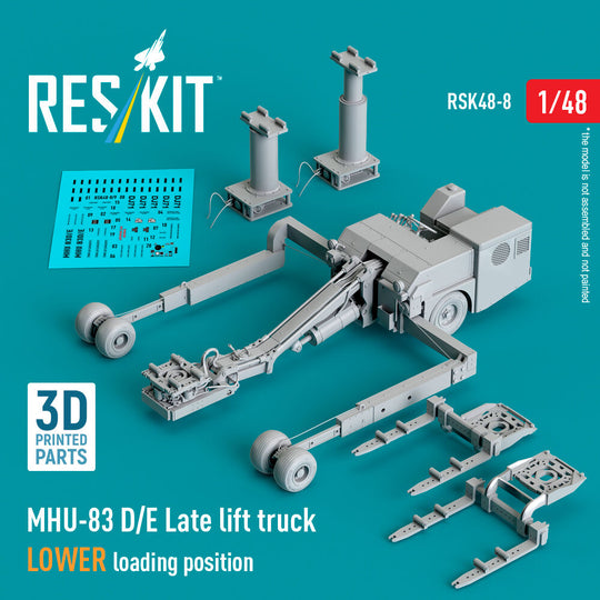 MHU-83 D/E Late lift truck LOWER loading position (3D Printed model kit)