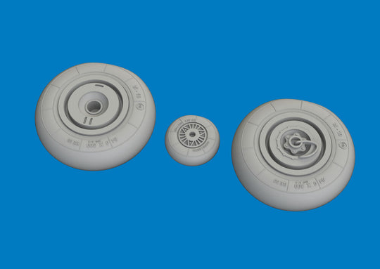 Hs 129B wheels for Takom