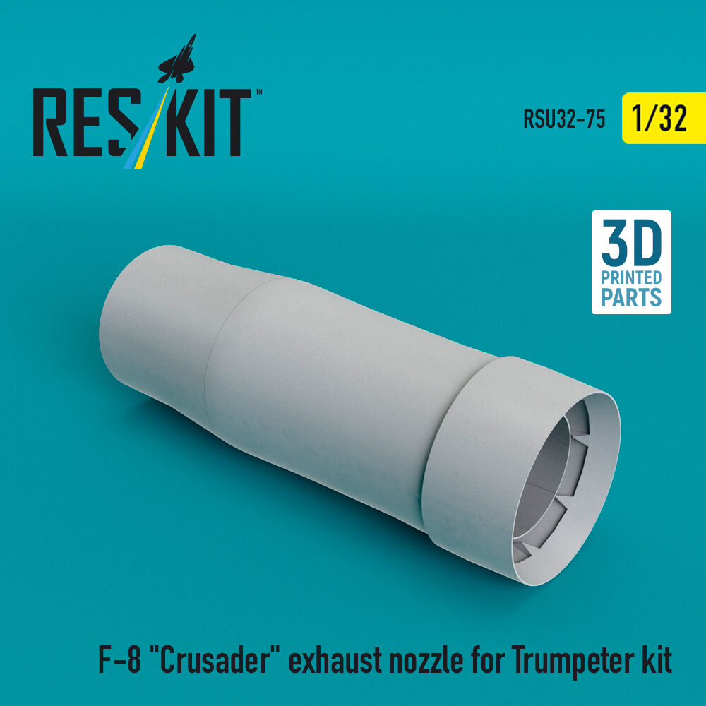 F-8 Crusader exhaust nozzle for Trumpeter kit (3D Printed)
