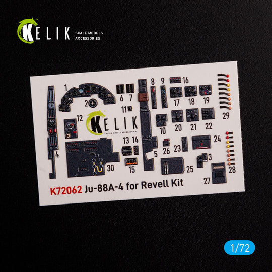 Junkers JU 88 A-4 interior 3D decals for Revell kit