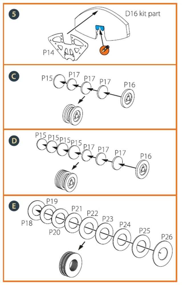 TB.2 PE parts for CP kit