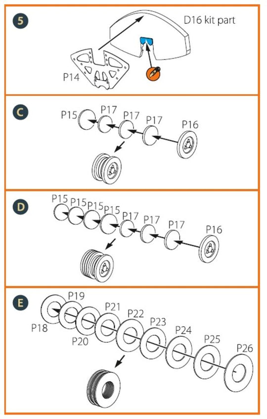 TB.2 PE parts for CP kit