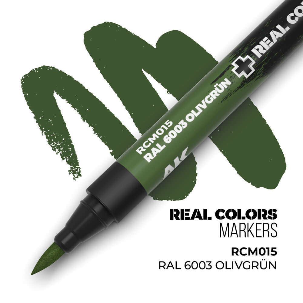 Real Colors Markers: RAL 6003 OLIVGRÜN