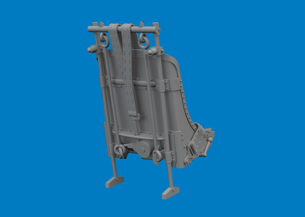 P-47D Razorback seat w/ intergral seat belts PRINT for Miniart