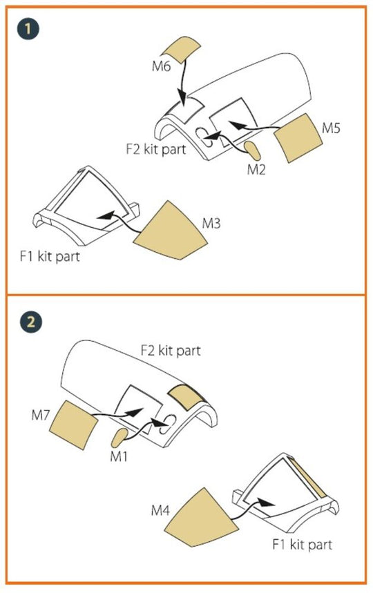 Fairey Delta 2 painting mask for Dora Wings kit