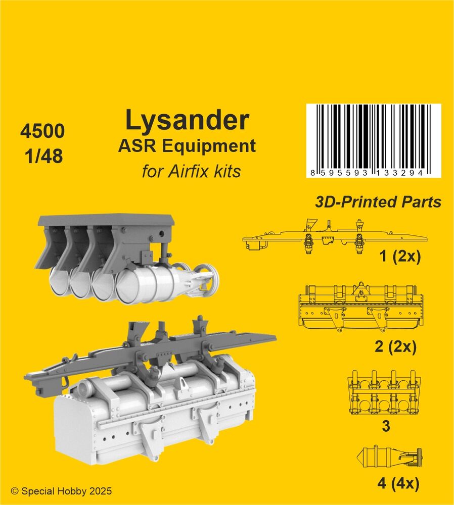 Lysander ASR Equipment for Airfix