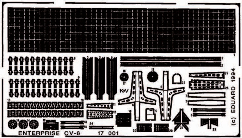 Flugzeugträger USS Enterprise CV6 für Tamiya Bausatz 77514